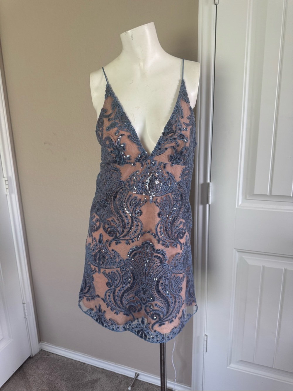 Free People Night Shimmers Mini Dress size 0